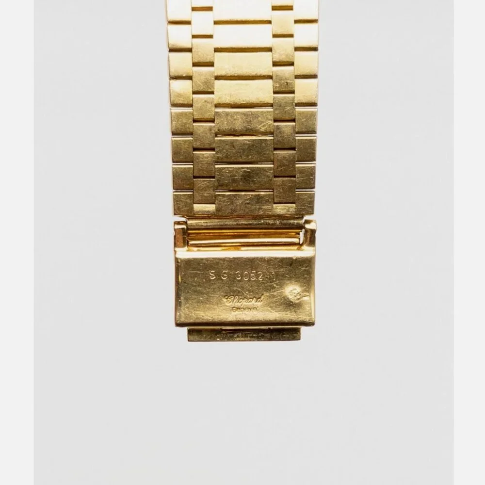 CHOPARD Ladies Diamond 18k Yellow Gold 32mm Midsize Ladies Watch Iced - Picture 5 of 6